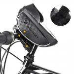 Geanta bicicleta Wozinsky WBB16BK pentru ghidon, cu suport pentu telefon, 1L, Negru 5 - lerato.ro