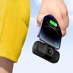 Baterie externa Wozinsky WF16-YLS 5000mAh, 15W, 1x Lightning, 2x USB-C, Incarcator Apple Watch, Negru 10 - lerato.ro