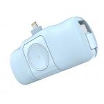 Baterie externa Wozinsky WF16-YLS 5000mAh, 15W, 1x Lightning, 2x USB-C, Incarcator Apple Watch, Albastru 4 - lerato.ro