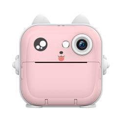 Mini imprimanta termica pentru copii Wozinsky WDT-01, 1200mAh, 48MP, Camera integrata, USB-C, Roz