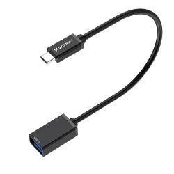 Adaptor USB-C 3.0 la USB-A 3.0 Wozinsky OTG, 10 Gbps, Negru
