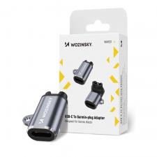 Cabluri de date si incarcare, Adaptor incarcare Wozinsky WAYGS1 compatibil cu ceas Garmin, mama USB-C, Gri, lerato.ro