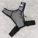 Vesta reflectorizanta ciclism / alergare Wozinsky WKDB1, Buzunare practice, Curea ajustabila, Negru 24 - lerato.ro