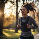 Vesta reflectorizanta ciclism / alergare Wozinsky WKDB1, Buzunare practice, Curea ajustabila, Negru 6 - lerato.ro