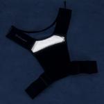 Vesta reflectorizanta ciclism / alergare Wozinsky WKDB1, Buzunare practice, Curea ajustabila, Negru 9 - lerato.ro