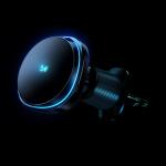 Suport auto cu MagSafe Wozinsky WCT5-Q6S2Y, Air Vent Mount, Rotire 360 grade, Incarcare Wireless 15W, Negru 12 - lerato.ro