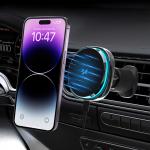 Suport auto cu MagSafe Wozinsky WCT5-Q6S2Y, Air Vent Mount, Rotire 360 grade, Incarcare Wireless 15W, Negru 6 - lerato.ro