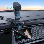 Suport auto cu MagSafe Wozinsky WCZ2Y2S, Dashboard Mount, Incarcare Wireless 15W, Ajustabil, USB-C, Negru 6 - lerato.ro