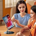 Stand universal laptop/tableta Wozinsky WRS-DSY84SS, Reglabil, Rotire 360, Gri 12 - lerato.ro