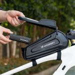 Geanta si suport pentru bicicleta Wozinsky B68, Capacitate 1.7L, Waterproof, Negru 5 - lerato.ro