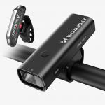Set lumini bicicleta Wozinsky WSBLB2, Frontala:400lm / 2000mAh / USB-C si Stop: 100lm / 500mAh / USB-C, IPX5, Negru 5 - lerato.ro