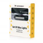 Set lumini bicicleta Wozinsky WSBLB2, Frontala:400lm / 2000mAh / USB-C si Stop: 100lm / 500mAh / USB-C, IPX5, Negru 7 - lerato.ro