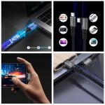 Cablu pentru incarcare si transfer de date Wozinsky WPS2-UY41S Thunderbolt 4, 2x USB-C, 240W, 5A, 40Gb/s, 2m, Negru 10 - lerato.ro