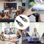 Cablu video Wozinsky WPS-16AYL1S DisplayPort tata - DisplayPort tata, 16K / 60Hz, 8K / 120Hz, HDR / HDCP / DSC, 3D, 80Gbps, 1m, Negru 11 - lerato.ro