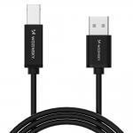 Cablu pentru transfer date Wozinsky WKDDY2S, USB-A la USB-B, 480Mb/s, 1m, Negru 3 - lerato.ro