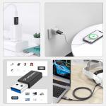 Adaptor USB-A la USB-C Wozinsky WAAC-01, 10 Gbps, Negru 3 - lerato.ro