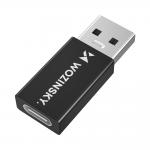 Adaptor USB-A la USB-C Wozinsky WAAC-01, 10 Gbps, Negru 4 - lerato.ro