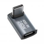 Adaptor USB-C la USB-C Wozinsky WPKF-01, 240W, 40 Gbps, 8K, 60Hz, Gri 5 - lerato.ro