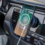 Suport auto Wozinsky WUSQ-01, Air Vent / Windshield / Dashboard Mount, Compatibil MagSafe, Incarcare Wireless 15W, USB-C, Negru 7 - lerato.ro