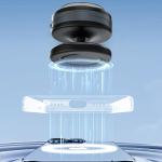 Suport auto Wozinsky WUSQ-01, Air Vent / Windshield / Dashboard Mount, Compatibil MagSafe, Incarcare Wireless 15W, USB-C, Negru 9 - lerato.ro