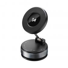 Accesorii auto, Suport auto Wozinsky WUSM-01, Windshield / Dashboard Mount, Compatibil MagSafe, Rotire 360 grade, Negru, lerato.ro