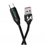 Cablu pentru incarcare si transfer de date Wozinsky WUACC2, USB-A la USB-C, 66W, 480Mbps, 2m, Negru 3 - lerato.ro