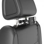 Suport de tetiera pentru telefon / tableta Wozinsky WTHBK2, Compatibil cu dispozitive cu diagona 4-11 inch, Carling incorporat, Negru 14 - lerato.ro