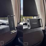 Suport de tetiera pentru telefon / tableta Wozinsky WTHBK2, Compatibil cu dispozitive cu diagona 4-11 inch, Carling incorporat, Negru 16 - lerato.ro