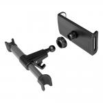 Suport de tetiera pentru telefon / tableta Wozinsky WTHBK2, Compatibil cu dispozitive cu diagona 4-11 inch, Carling incorporat, Negru 5 - lerato.ro
