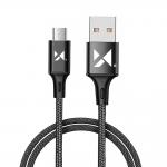 Cablu pentru incarcare si transfer de date Wozinsky WUC-M1B, USB/Micro-USB, 2.4A, 1m, Negru 2 - lerato.ro
