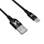 Cablu pentru incarcare si transfer de date Wozinsky WUC-M1B, USB/Micro-USB, 2.4A, 1m, Negru 4 - lerato.ro