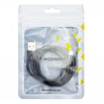 Cablu pentru incarcare si transfer de date Wozinsky WUC-M1B, USB/Micro-USB, 2.4A, 1m, Negru 6 - lerato.ro