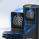 Compresor auto portabil Wozinsky WPEP-8000, 150 PS, 8000mAh, Afisaj LCD, Lanterna LED, USB-C, Negru 15 - lerato.ro