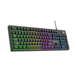 Tastatura gaming Wozinsky WKG-200, Cu fir, Scroll Wheel, RGB, USB-C, Lungime cablu 1.5m, Negru 3 - lerato.ro
