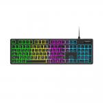 Tastatura gaming Wozinsky WKG-200, Cu fir, Scroll Wheel, RGB, USB-C, Lungime cablu 1.5m, Negru 2 - lerato.ro