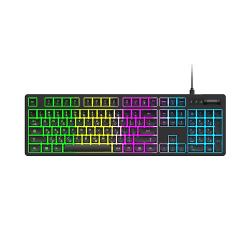 Tastatura gaming Wozinsky WKG-200, Cu fir, Scroll Wheel, RGB, USB-C, Lungime cablu 1.5m, Negru
