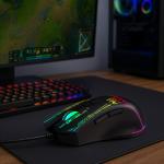 Mouse gaming Wozinsky WMGK-7200, Cu fir, 7 Butoane, 7200 DPI, RGB, Lungime cablu 1.5m, Negru 8 - lerato.ro