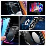 Suport auto Wozinsky WCH-02, Air Vent Mount, Compatibil MagSafe, Incarcare Wireless, USB-C, Negru 3 - lerato.ro