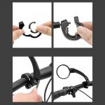 Oglinda retrovizoare bicicleta Wozinsky WLR-01I, Stanga, Diametru ghidon 20-24mm, Negru 16 - lerato.ro