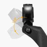 Oglinda retrovizoare bicicleta Wozinsky WLR-01I, Stanga, Diametru ghidon 20-24mm, Negru 9 - lerato.ro