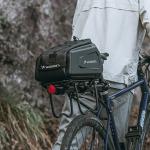 Geanta pentru bicicleta Wozinsky WSR-01B, Waterproof, Montare pe portbagaj, 9L, Negru 13 - lerato.ro