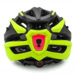 Casca de protectie MTB Wozinsky HT-28VCZ, Lumina spate reincarcabila prin USB, 54 - 57cm, Marime M, Negru / Galben 8 - lerato.ro