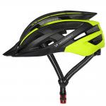 Casca de protectie MTB Wozinsky HT-28VCL, Lumina spate reincarcabila prin USB, 57 - 62cm, Marime L, Negru / Galben 3 - lerato.ro