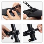 Set 2 aparatori bicicleta fata si spate Wozinsky WZB-01, Dimensiune roti 24-28 inch, Negru 15 - lerato.ro