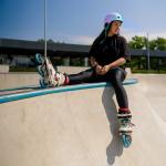 Casca de protectie pentru BMX / Scooter Wozinsky HT-38GR, 48 – 52cm, Marime S, Roz 7 - lerato.ro