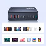 Statie de incarcare 6 in 1 Wozinsky WSL-440, PD 340W, 1x USB-A, 5x USB-C, Negru 11 - lerato.ro