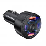 Incarcator auto Wozinsky WLS-04, 2x USB-C, 2x USB-A, 60W, 3A, Negru 3 - lerato.ro