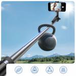 Selfie stick cu trepied Wozinsky WC1Y70S, Ajustabil, Inaltime maxima 170cm, Bluetooth, Negru 10 - lerato.ro