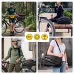 Geanta bicicleta Wozinsky pentru portbagaj, Waterproof, Buzunare extensibile, 14L, Negru 8 - lerato.ro