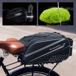 Geanta bicicleta Wozinsky pentru portbagaj, Waterproof, Buzunare extensibile, 14L, Negru 9 - lerato.ro